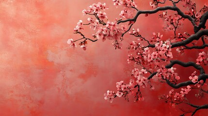 Sakura Blossom Landscape