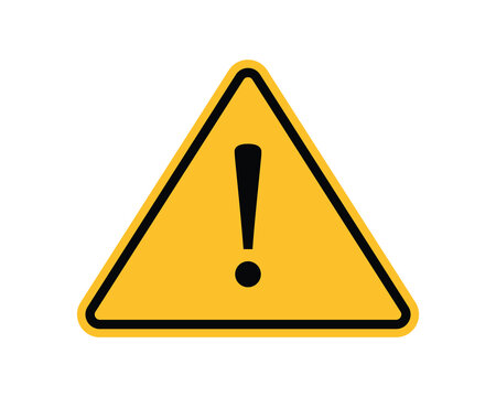recommend clip art: Attention Icon. Exclamation danger sign. Danger caution or alert risk warning vector symbol. safety notice sign. warning, precaution, attention, alert icon.