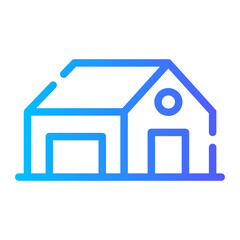 house Line Gradient Icon