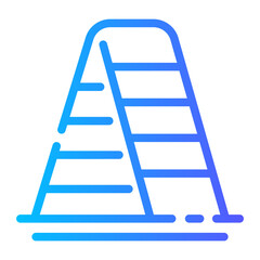 ladder Line Gradient Icon