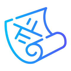 blueprint Line Gradient Icon