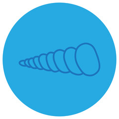 Sea Shell Icon Logo Colorable