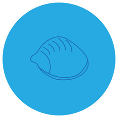 Sea Shell Icon Logo Colorable