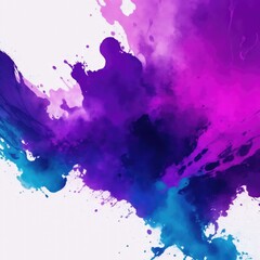 Obraz premium Abstract Purple, Blue, and Pink Ink Splash Art Background