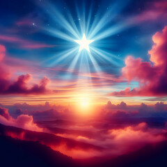 Obraz premium sunset over the ocean