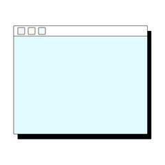 90sレトロブラウザウインドウ★PNG