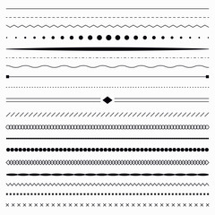 Vector Divider and Border Line Collection