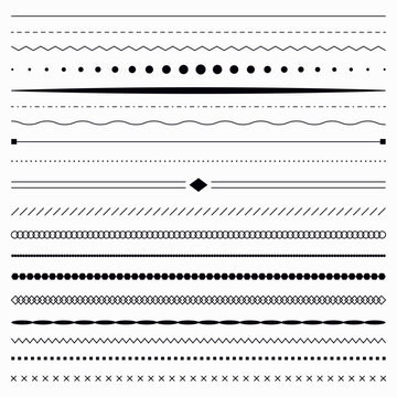 Vector Divider and Border Line Collection