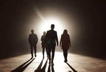 Backlit shot highlighting silhouettes Adding a dramatic and arti