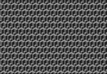 Modern geometric background for business or corporate presentation. Tech seamless ornamental vector pattern for banner design. Tillable grid mesh repeatable technology.