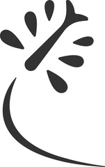 Ethnic flower ornament element