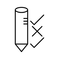 pencil line icon