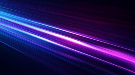 Abstract blue and purple light speed background with blur effect High-speed motion