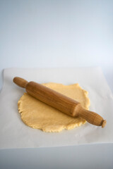 the process of making galette pie with mulberry