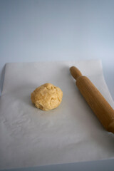 the process of making galette pie with mulberry