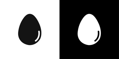 egg free icon Flat line illustration