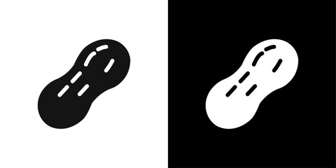 nuts free icon Flat line illustration