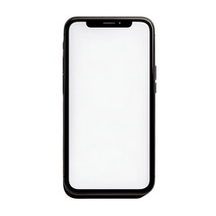 Photo of a blank smartphone screen on a Transparent background,