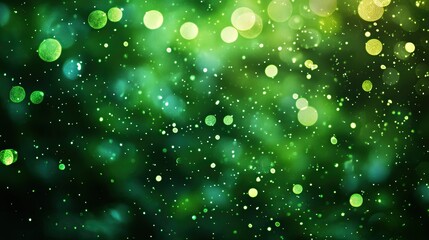 Fototapeta premium Abstract green background with bokeh. Perfect for adding a festive touch to your design projects.