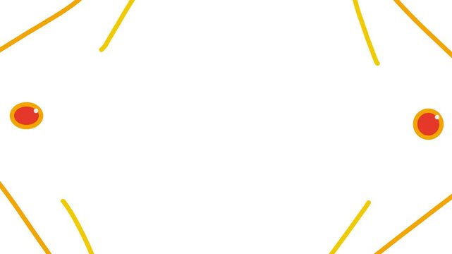 There are thin golden lines in the corners of the image, and buttons or eye optical objects sparkle between them.