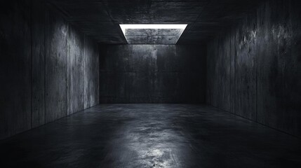 large Empty industrial Modern Dark Concrete a little bit Grunge Underground Room