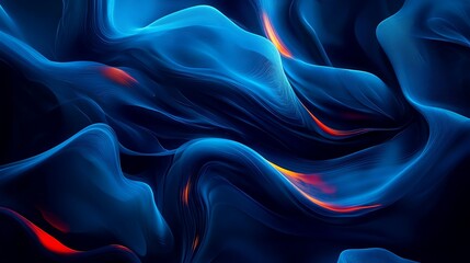 Obraz premium Abstract Blue and Red Swirls