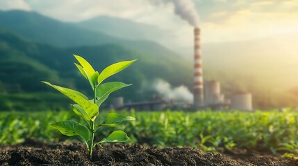 Nature's Resilience Amidst Industrial Pollution