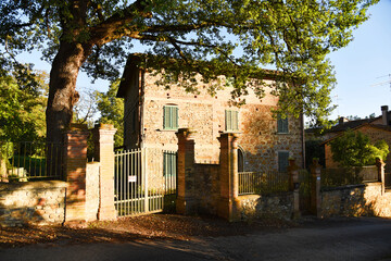 Alberi, Italy. september 15, 2024. Old stately villa in Tuscany, Italy.