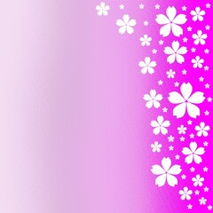 pink background with flowers