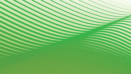 Green abstract background with curve stripes line for backdrop or presentation