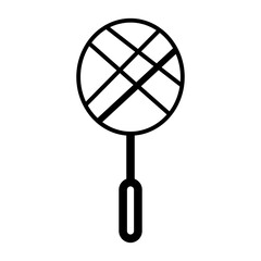 close up of a racket