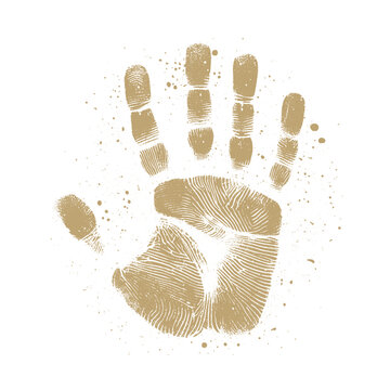 recommend clip art: human handprint vector , The handprint should look realistic vector