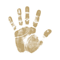 human handprint vector , The handprint should look realistic vector