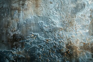 Photo of Oxidized aluminum metal wall. Background texture for backdrops or mapping