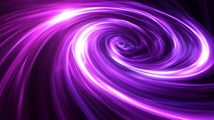 Obraz premium A vibrant purple swirl of light captures the essence of cosmic energy in deep space