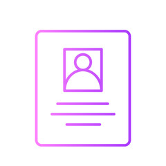id card gradient icon
