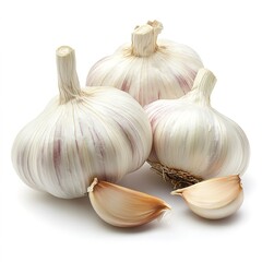 garlic isolated on a white background  