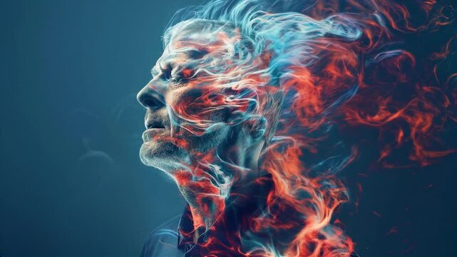 Visual Representation of a Man Having a Stroke