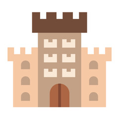 Naklejka premium Vector Design Castle Icon Style