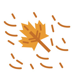Vector Design Leaves Falling Icon Style