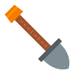 Vector Design Shovel Icon Style