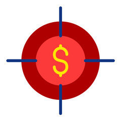 Vector Design Funding Goal Icon Style