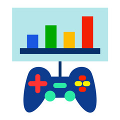Vector Design Game Analysis Icon Style