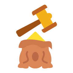 Vector Design Commodity Auction Icon Style
