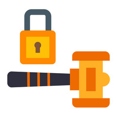 Vector Design Private Auction Icon Style