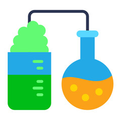 Vector Design Chemical Reaction Icon Style