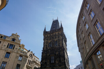 Obraz premium Low angle view of a tower against the sky