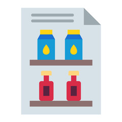 Vector Design Planogram Icon Style