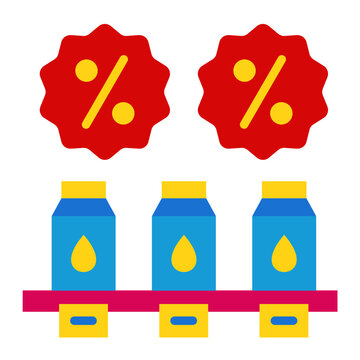 Vector Design Temporary Price Reduction Icon Style