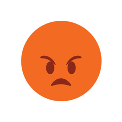 angry rage face emoji vector symbol sign illustration